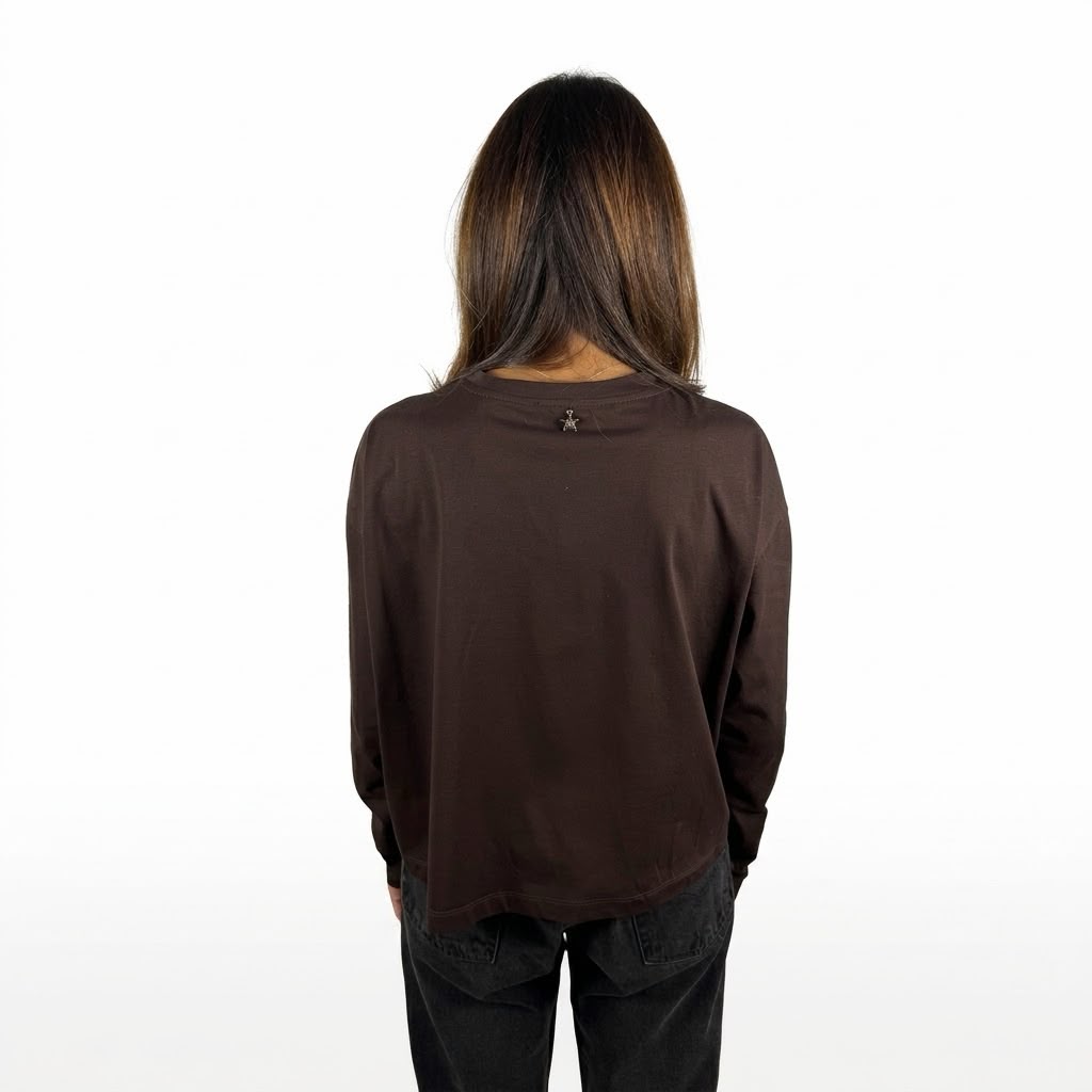 T-shirt marrone