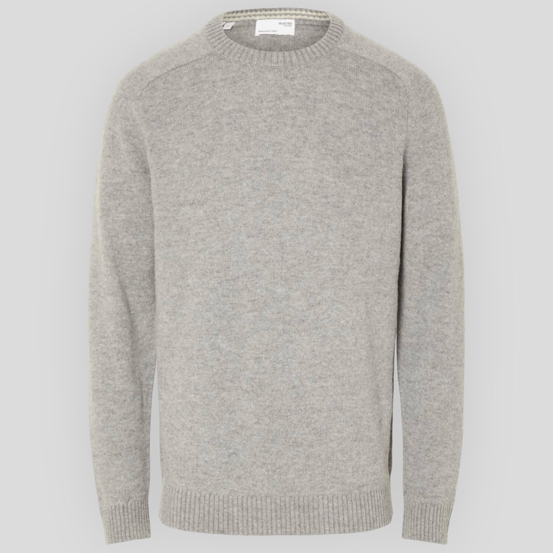 Maglione in lana light grey