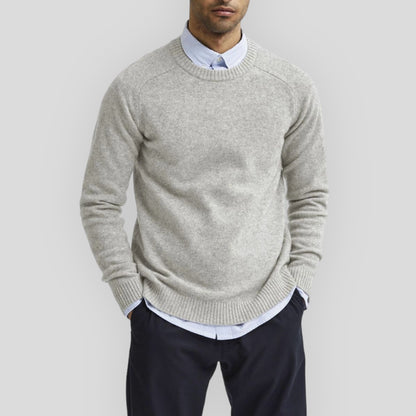 Maglione in lana light grey