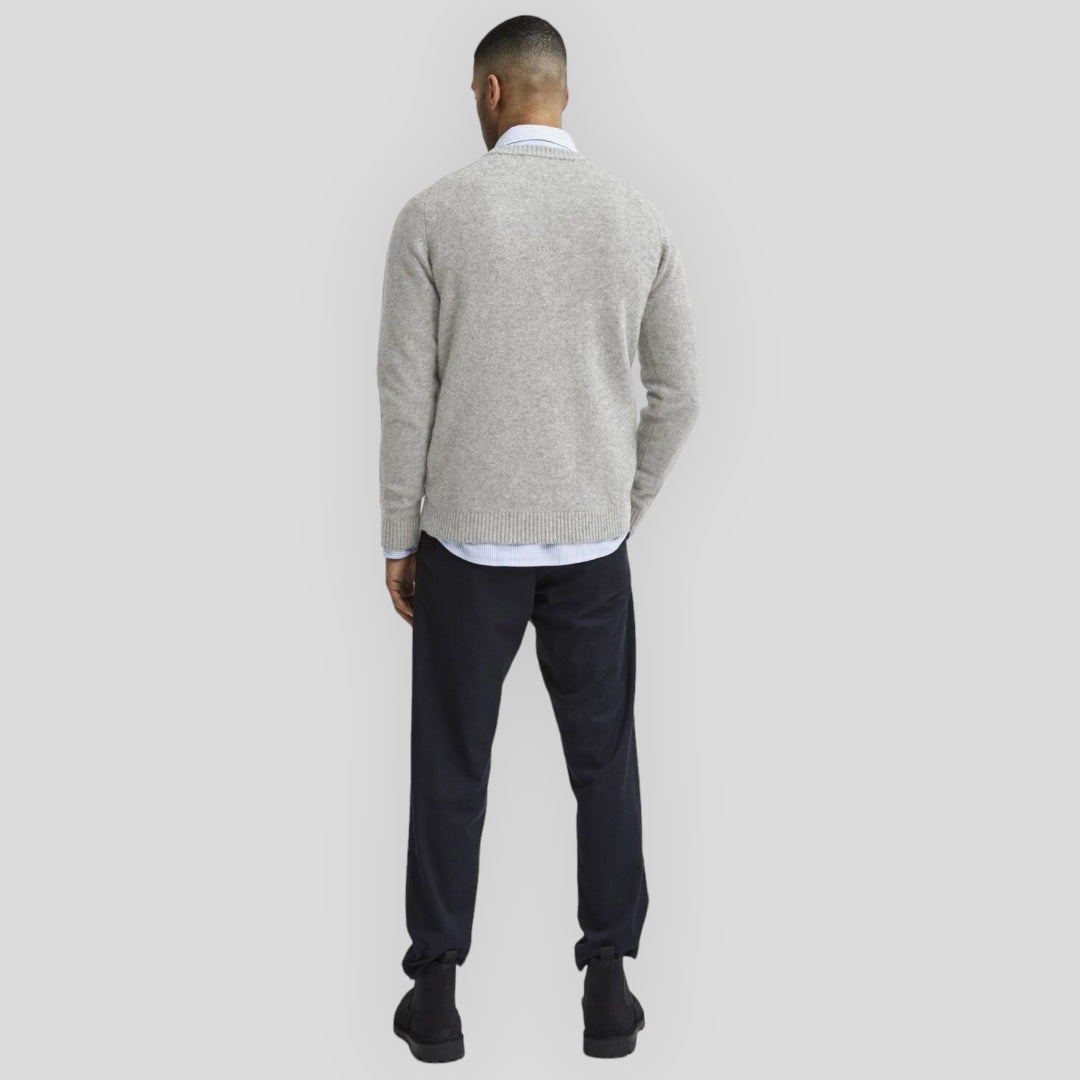 Maglione in lana light grey