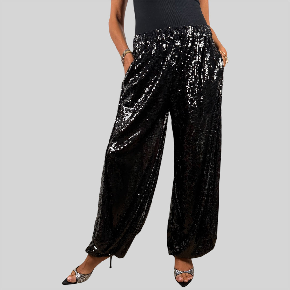 Pantalone in paillettes
