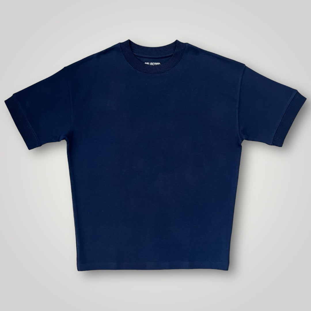 T-Shirt over blu