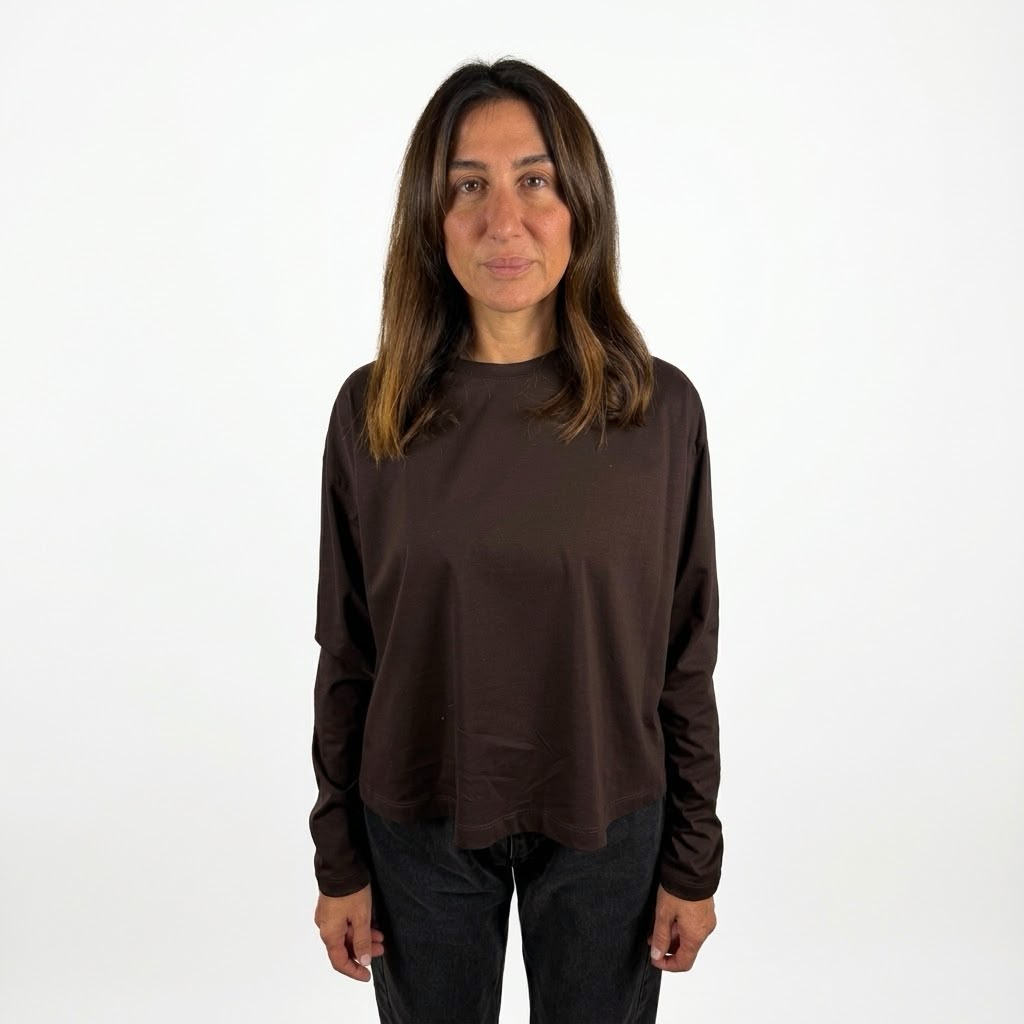 T-shirt marrone