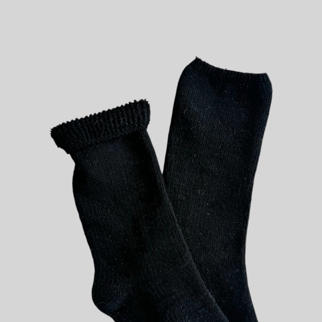 Calzino Black - Pile Alpaca