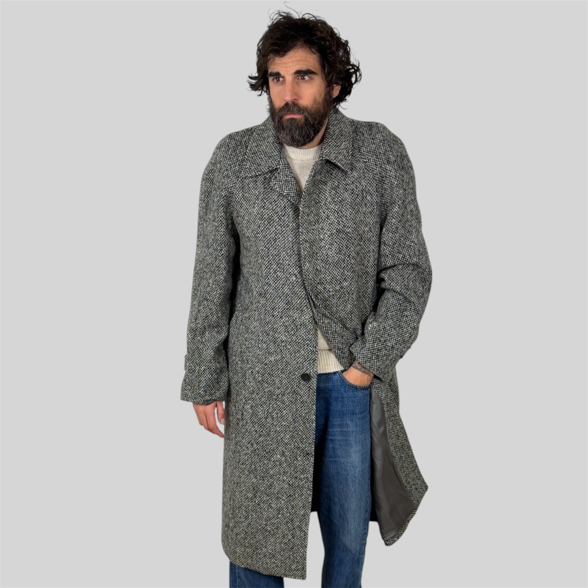 Cappotto in lana grigio