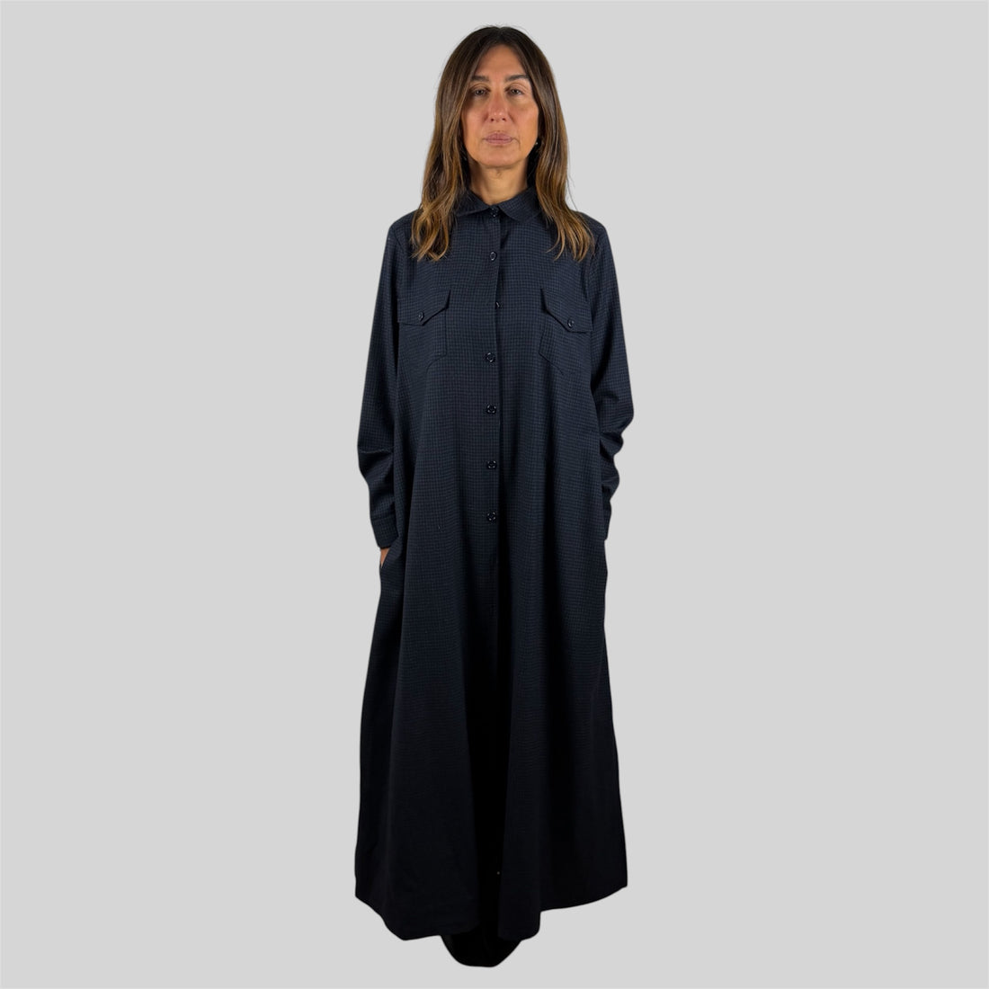 Abito oversize blu