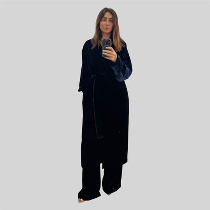 Kimono e pantalone blu notte