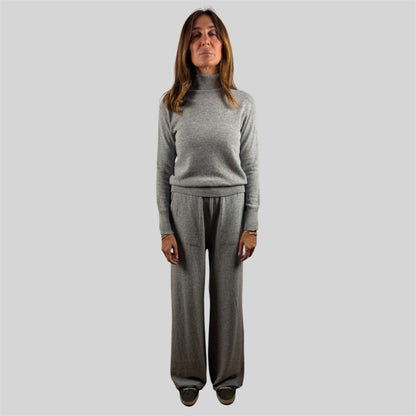 Pantalone in lana grigio
