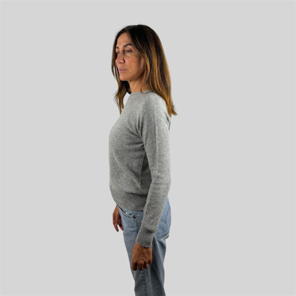 Maglia girocollo grigia