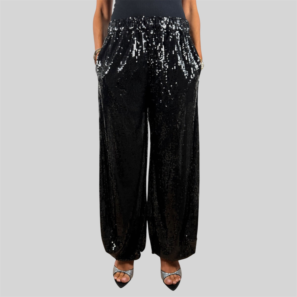 Pantalone in paillettes