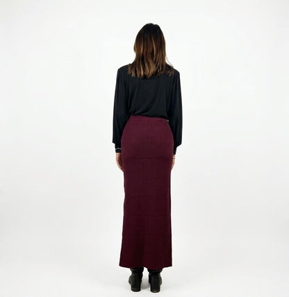 Cappotto e lounguette spacco bordeaux