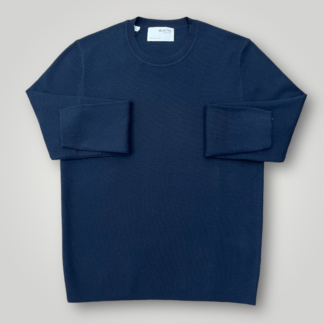 Maglione strutturato in blu