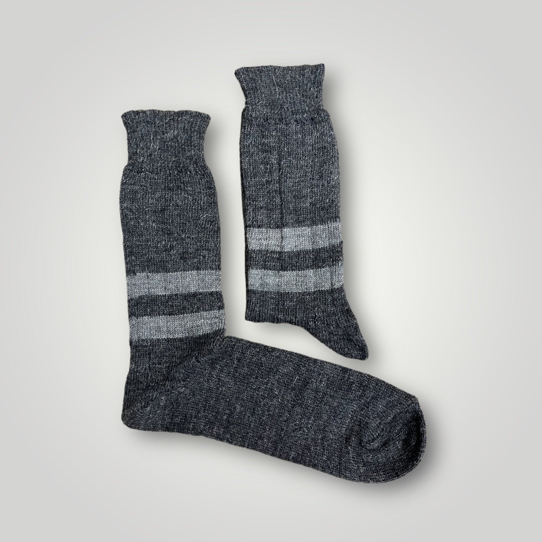 Calzino Deep Grey - Double Deep Grey Stripe